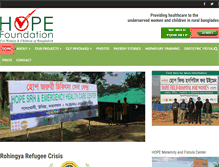 Tablet Screenshot of hopeforbangladesh.org